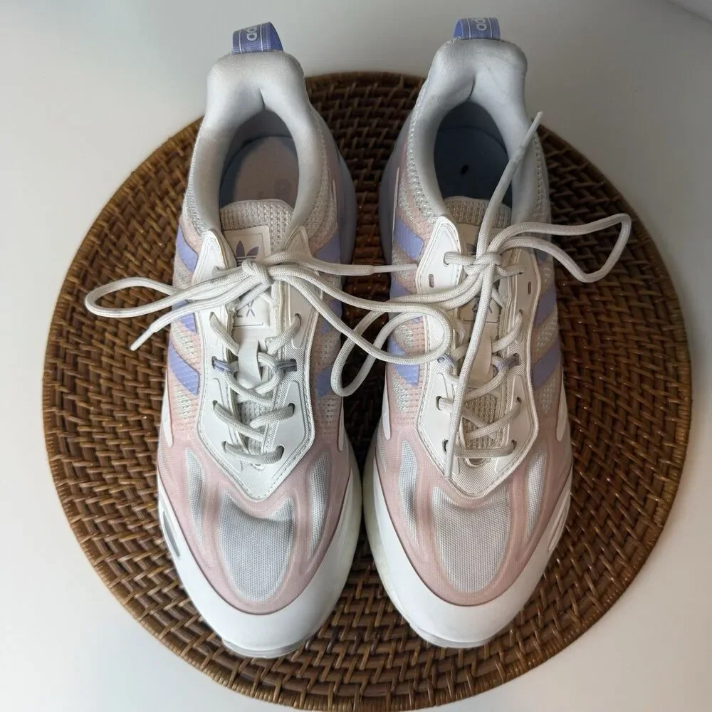 Adidas ZX 2k 2.0 Boost Men's Size 9 Casual Running Shoe White Trainer Sneaker